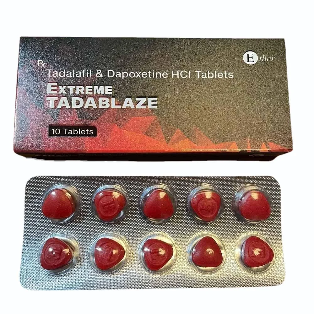 超級犀利士必力勁雙效Extreme Tadarad紅鑽 特級延時温和助勃增硬雙效片